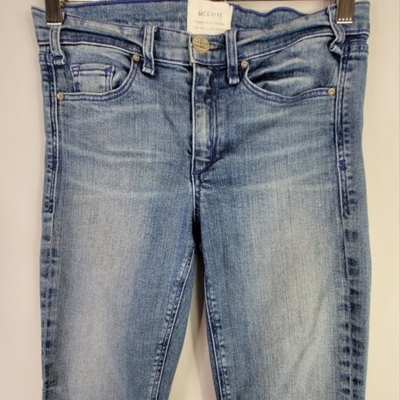 Anthropologie McGuire Denim Mid-rise Skinny Ankle Jean 25 - Picture 3 of 9